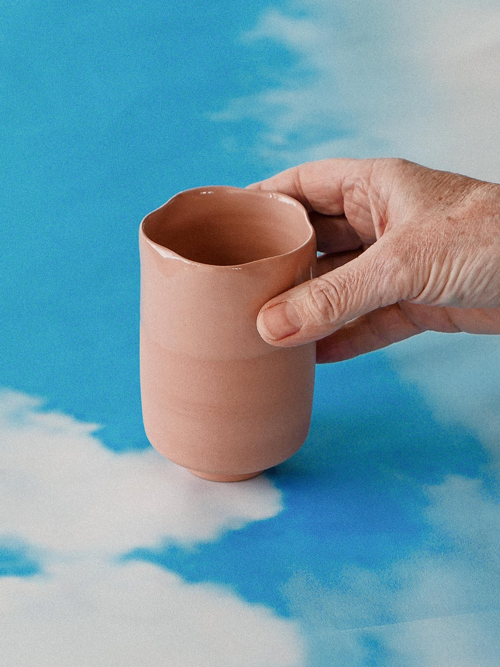 NUDE HANDMADE CERAMIC TUMBLER  - jeje.things