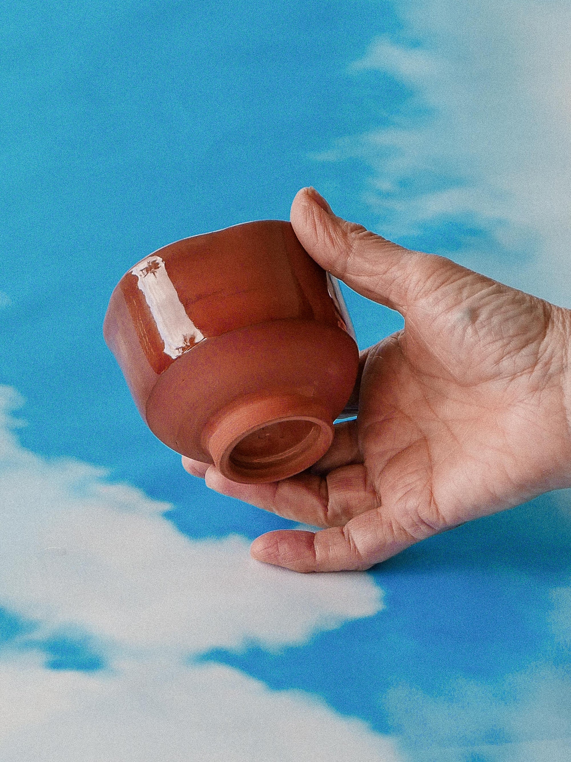 BURGUNDY HANDMADE CERAMIC CUP - jeje.things