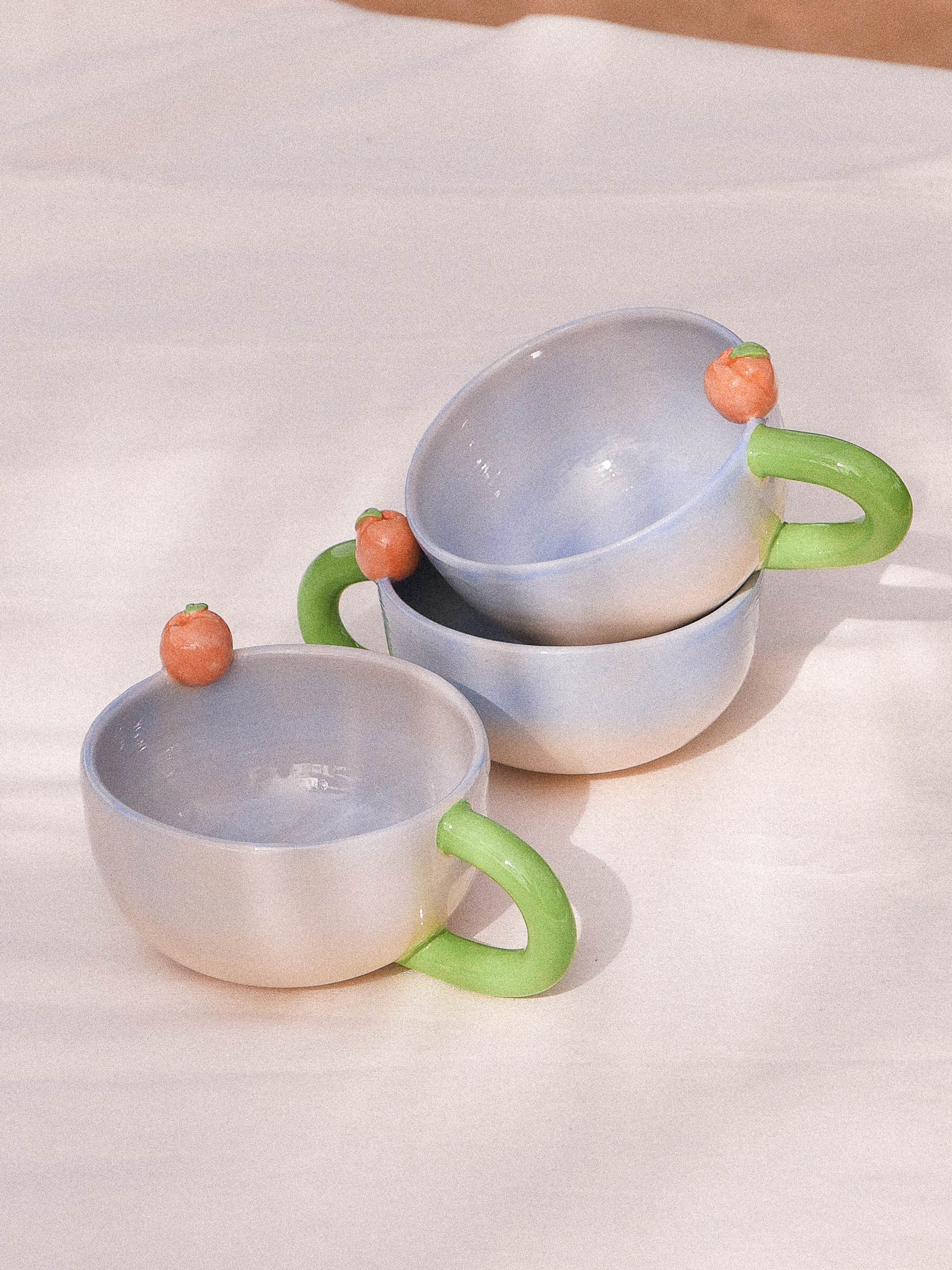 PEACH  BARISTA MUG— SECONDS - HANDMADE | jeje.things