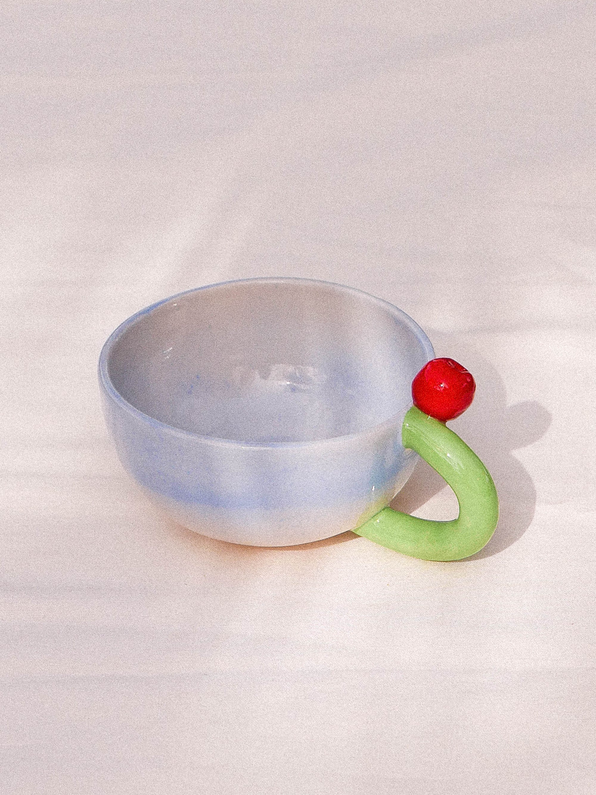 CHERRY BARISTA MUG— SECONDS - HANDMADE | jeje.things