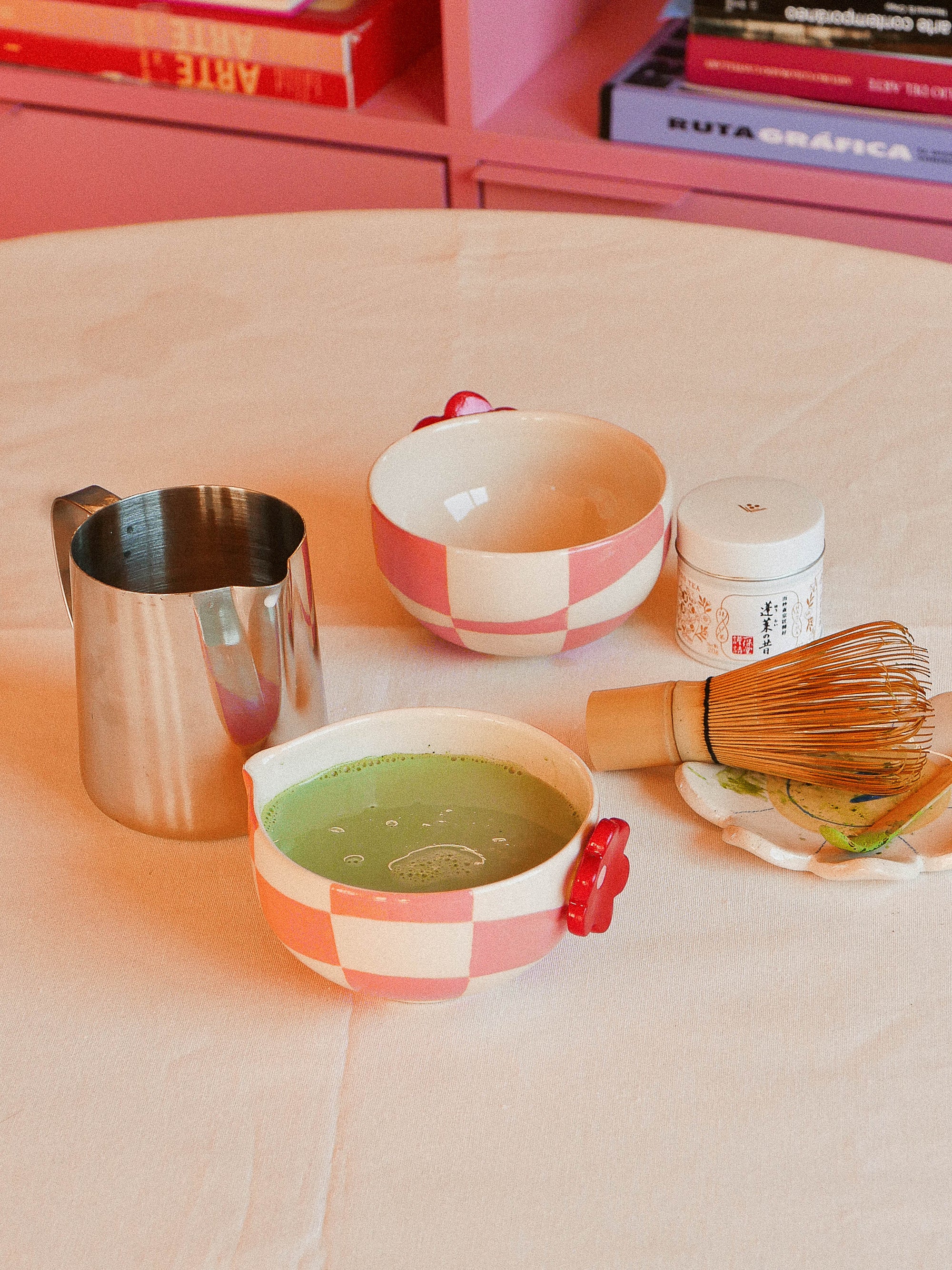 BLOOM HANDMADE CERAMIC MATCHA BOWL – Chawan with Spout | jeje.things