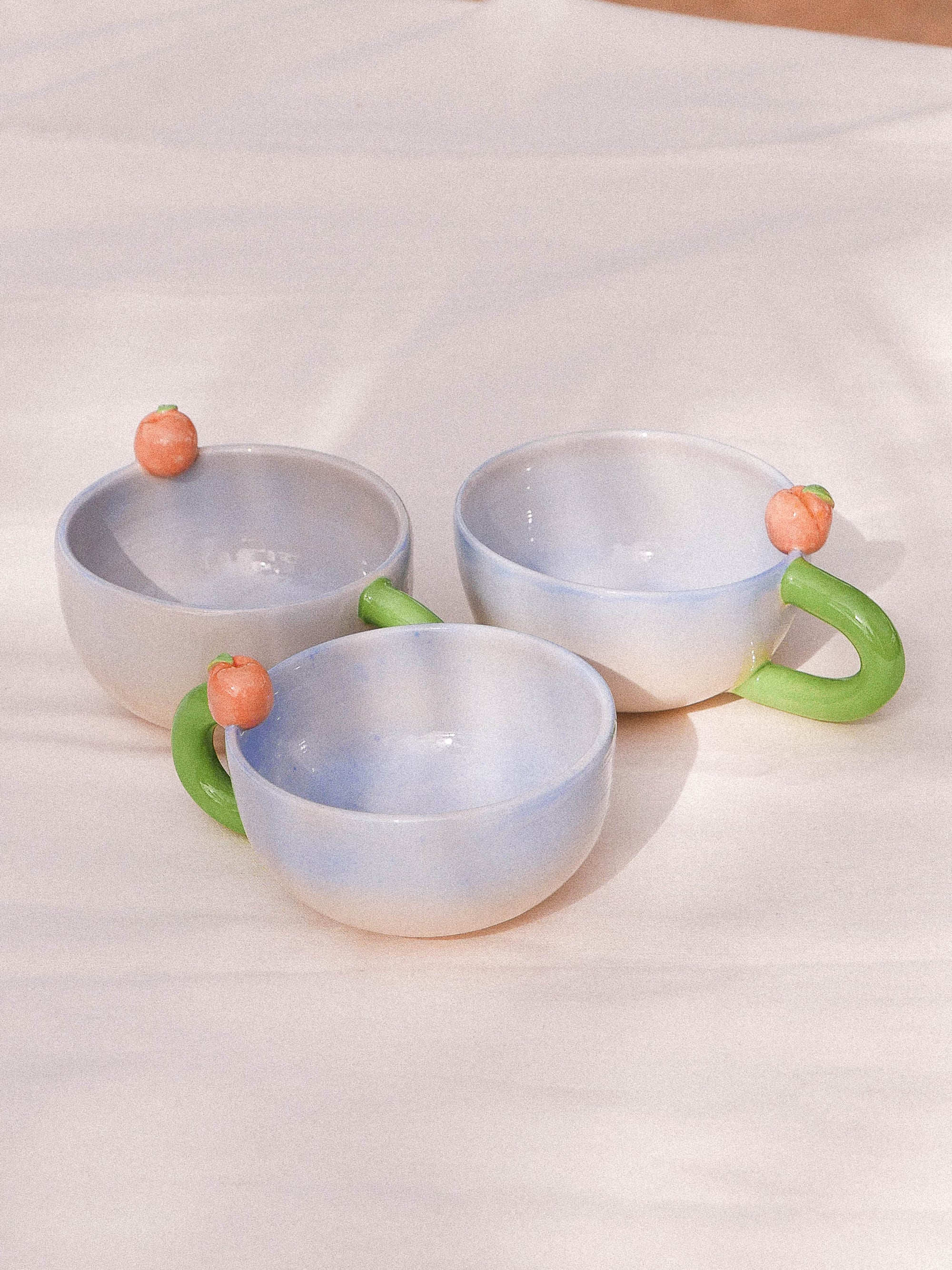 PEACH  BARISTA MUG— SECONDS - HANDMADE | jeje.things