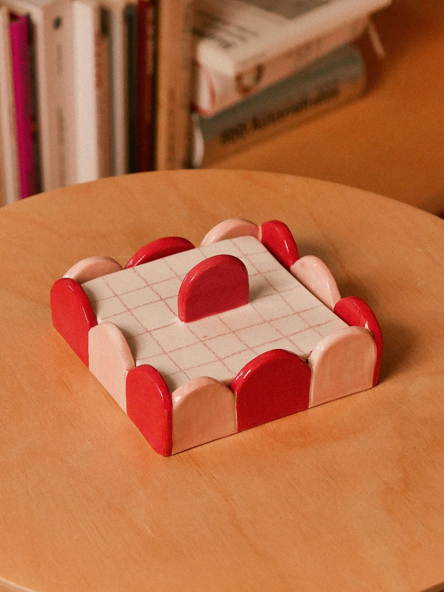 PINK AND RED SMALL JEWELRY BOX  | jeje.things