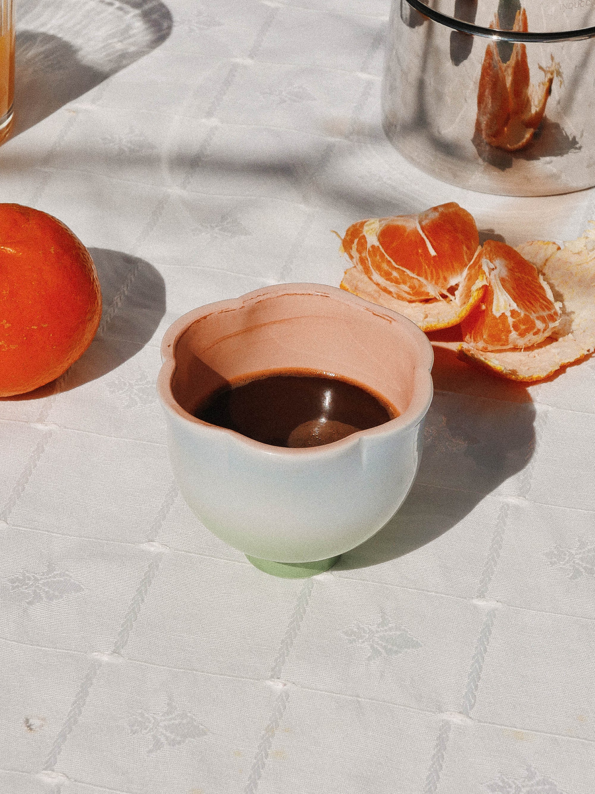 Flower Yunomi (grenn+blue+pink) - jeje.things