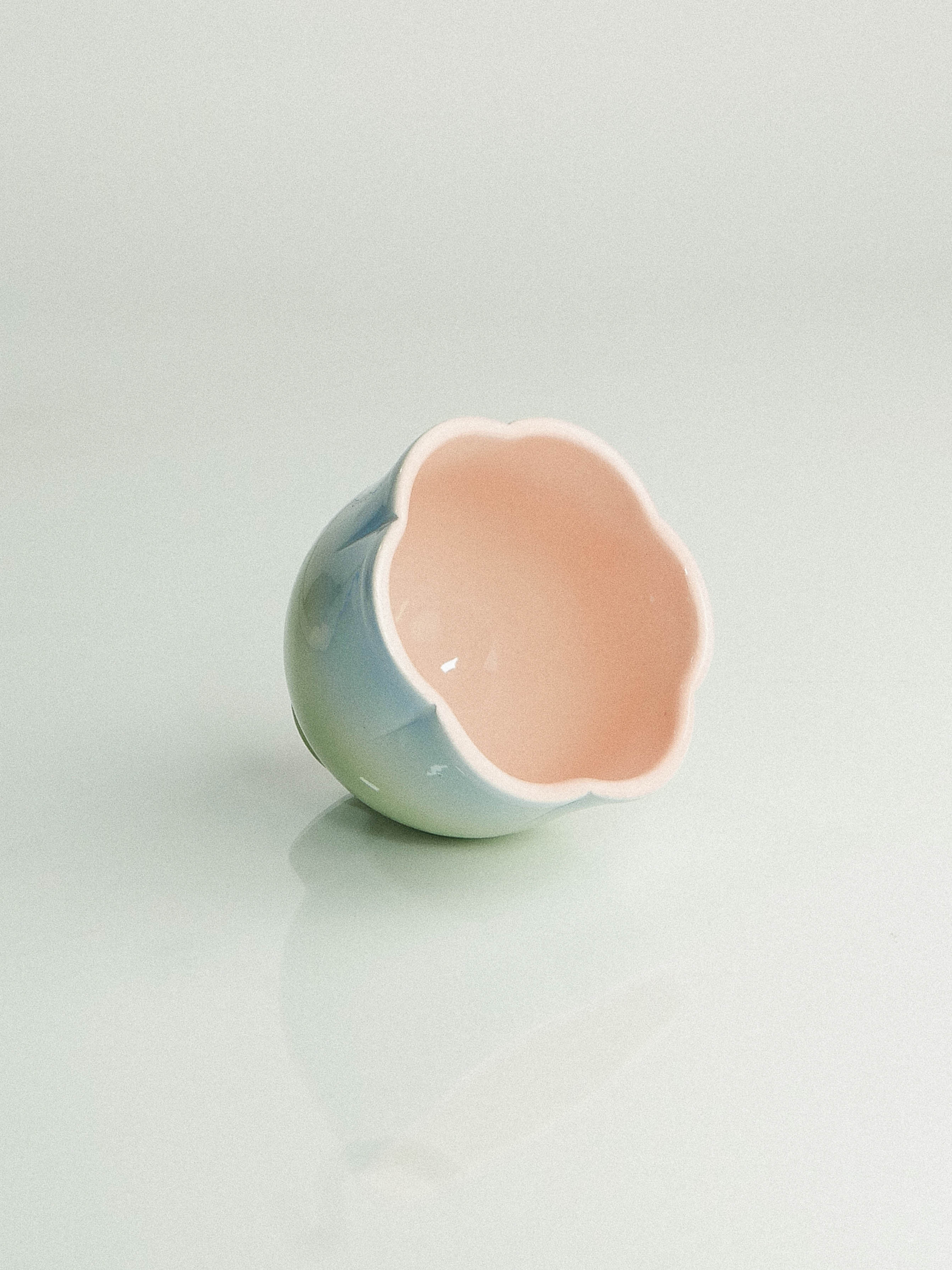 Flower Yunomi (green+blue+pink) - jeje.things