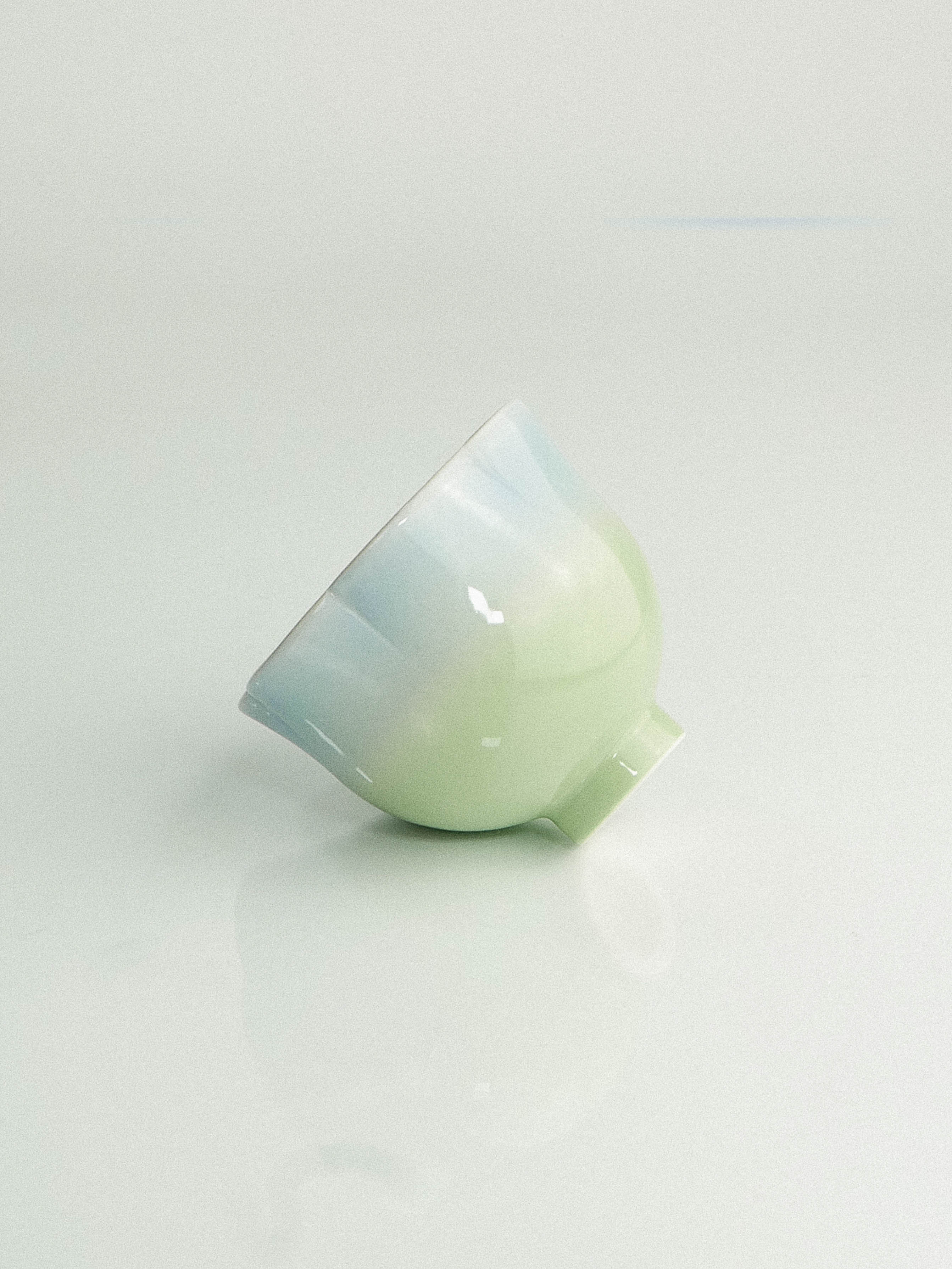 Flower Yunomi (green+blue+pink) - jeje.things