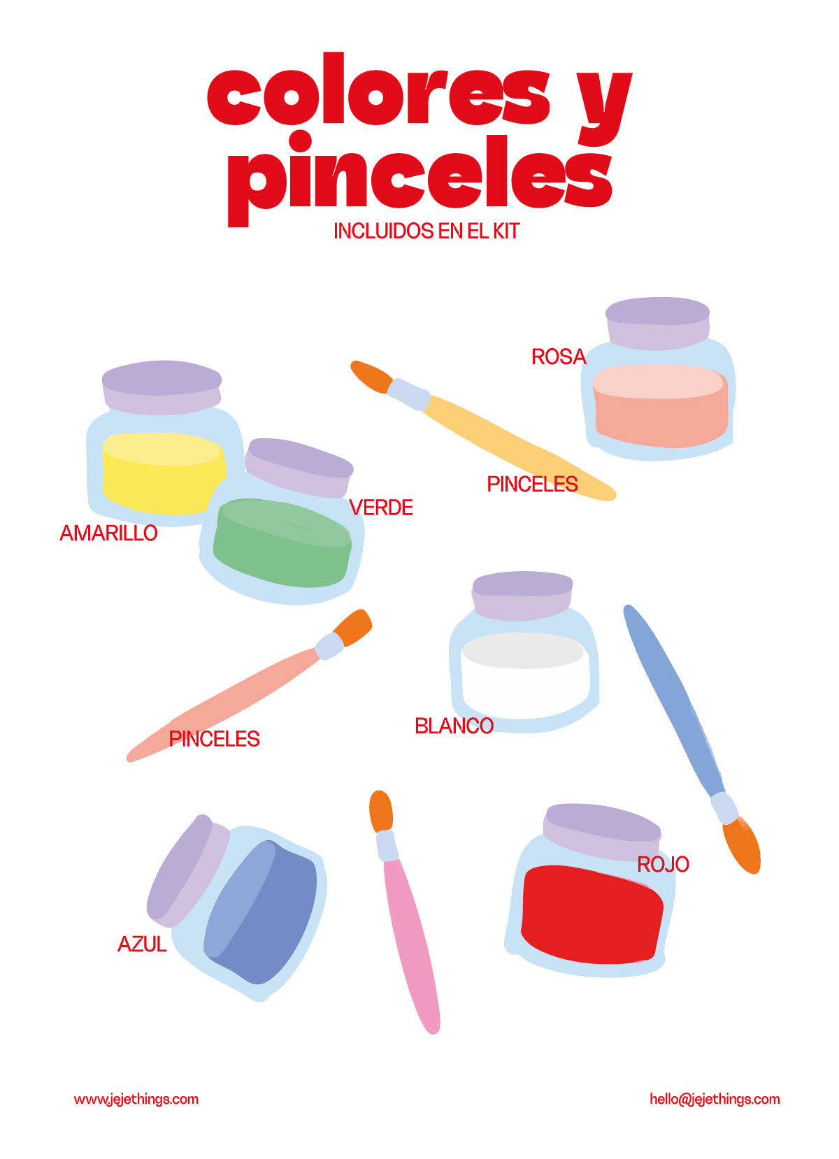 KIT COMPLETO MODELADO Y PINTURA EN CERÁMICA - jeje.things