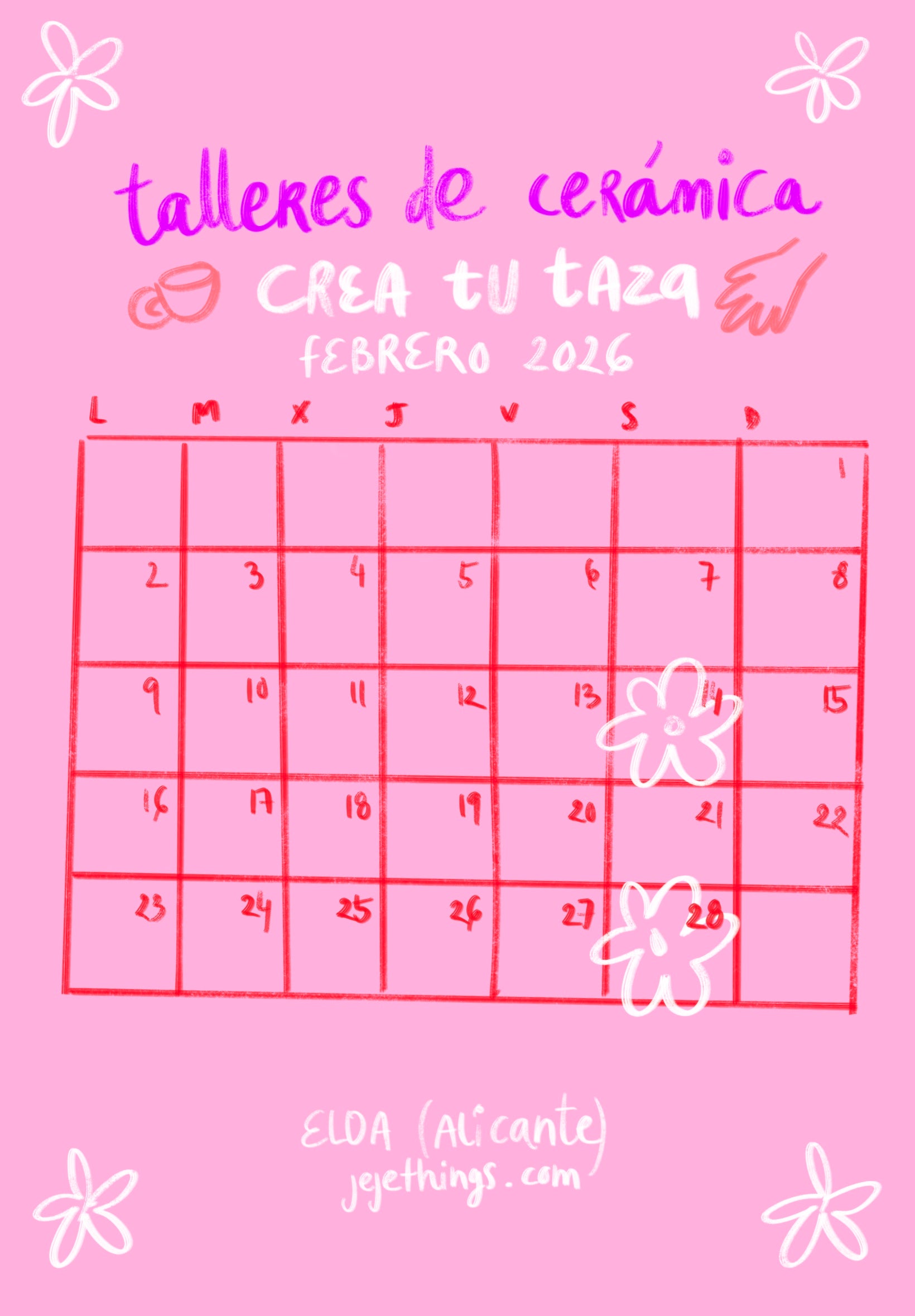 TALLER CERÁMICA - CREA TU TAZA - varias fechas