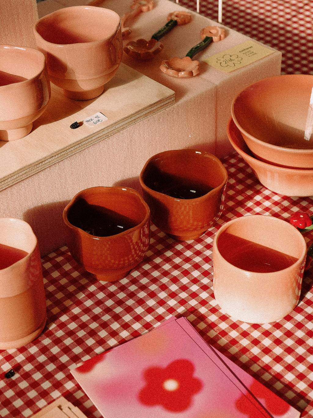 BURGUNDY HANDMADE CERAMIC CUP - jeje.things