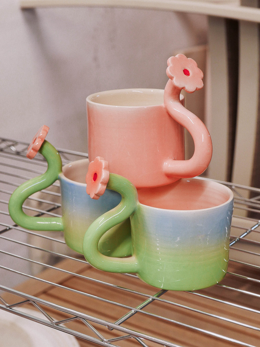 TAZA DE CERÁMICA - FIELD-  HECHA A MANO - jeje.things