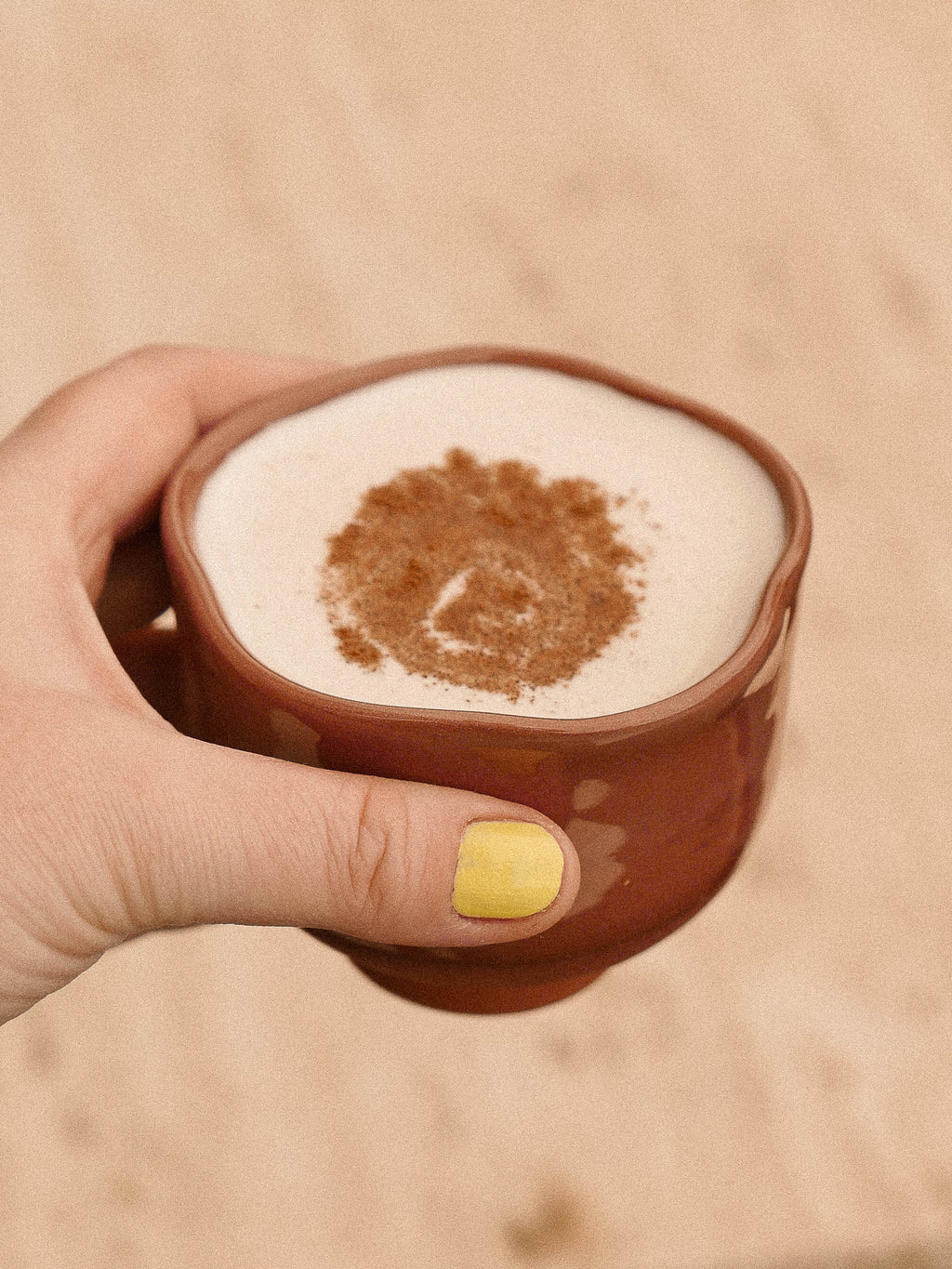 BURGUNDY HANDMADE CERAMIC CUP - jeje.things