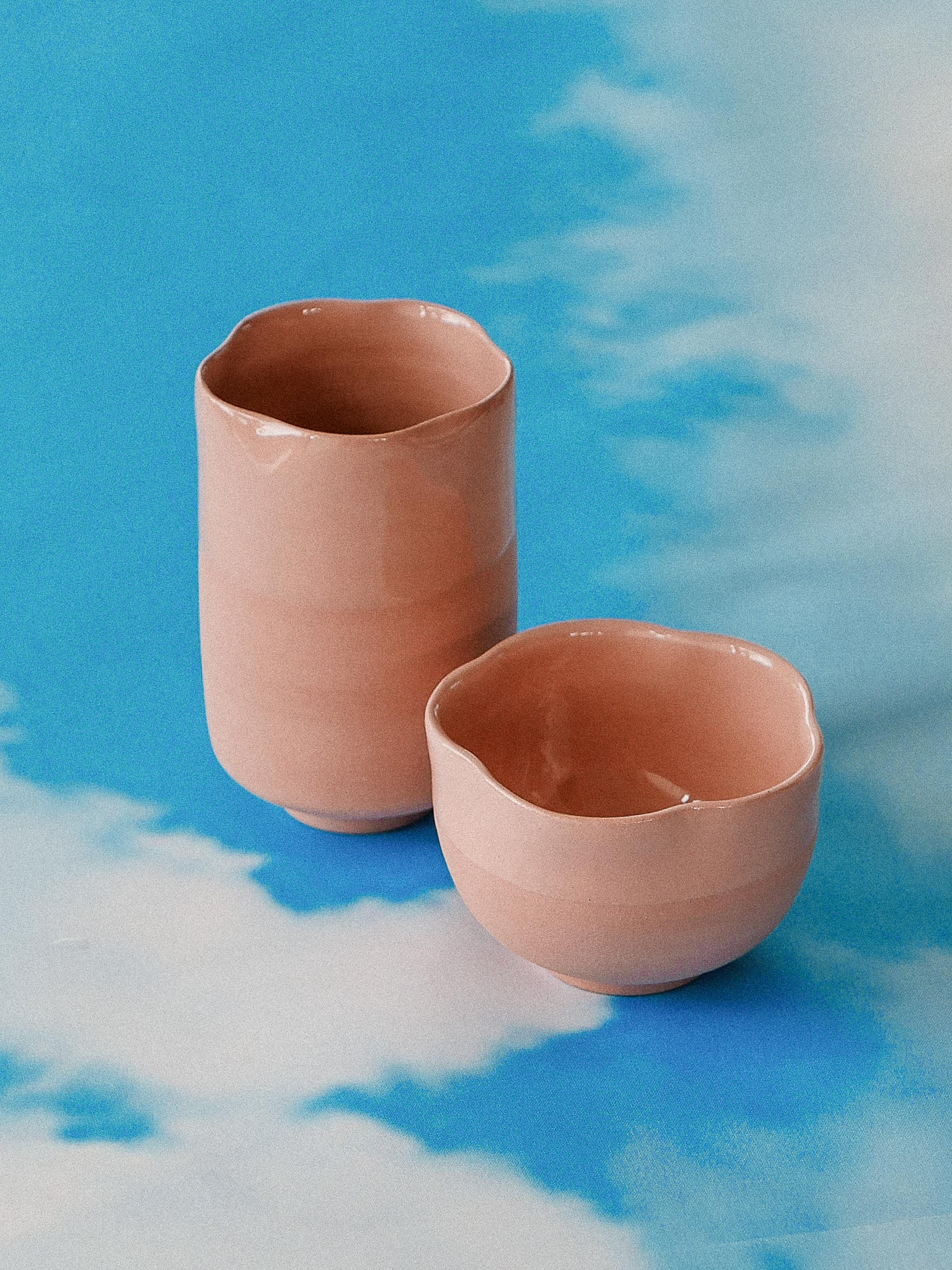 NUDE HANDMADE CERAMIC TUMBLER  - jeje.things