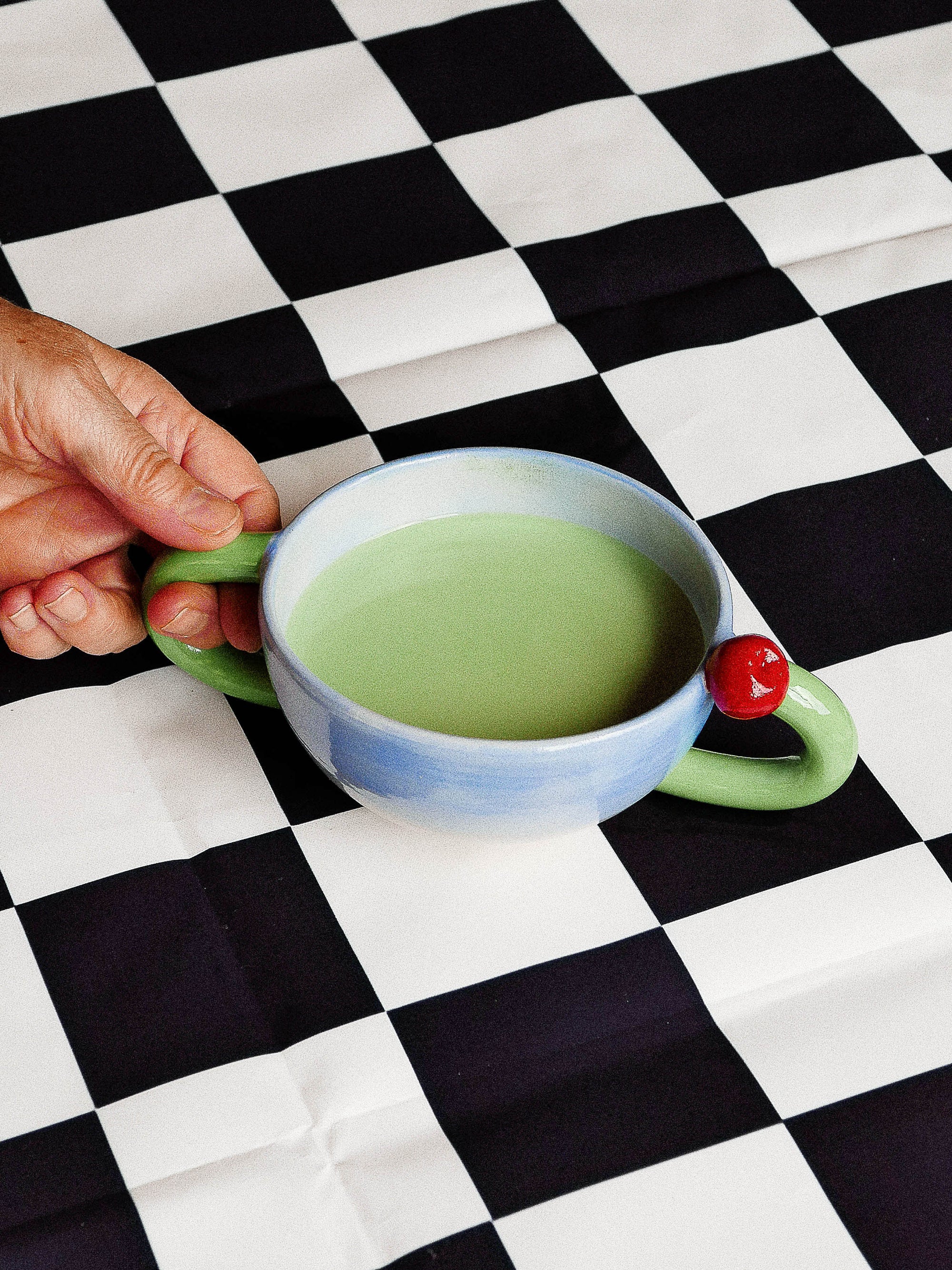 CHERRY BARISTA MUG— SECONDS - HANDMADE | jeje.things