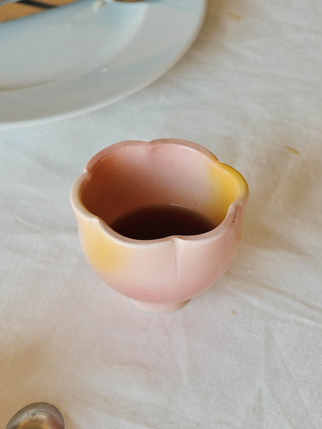 Flower Yunomi (pink+yellow) - jeje.things